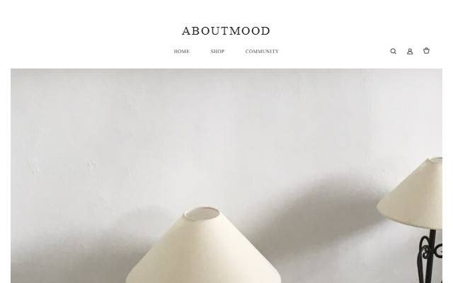 ABOUTMOOD 사이트 화면