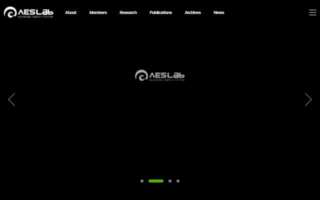 서울대학교 AESLab 사이트 화면