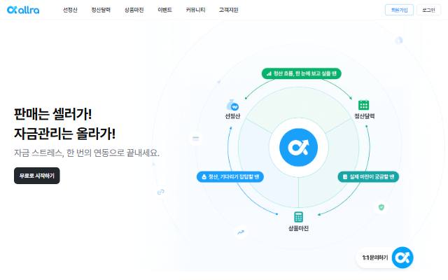 올라 사이트 화면