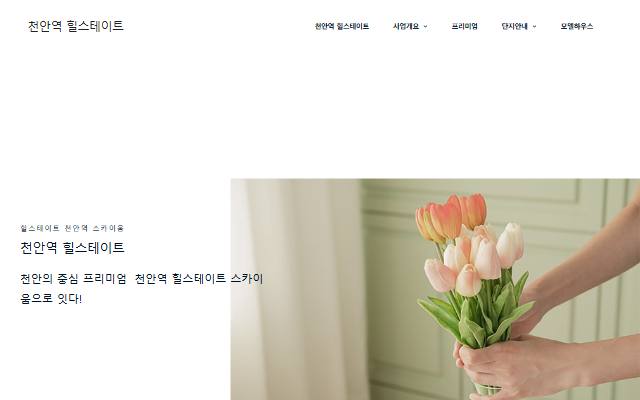 천안역 힐스테이트 사이트 화면