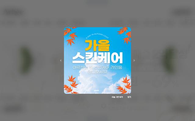아르히 사이트 화면