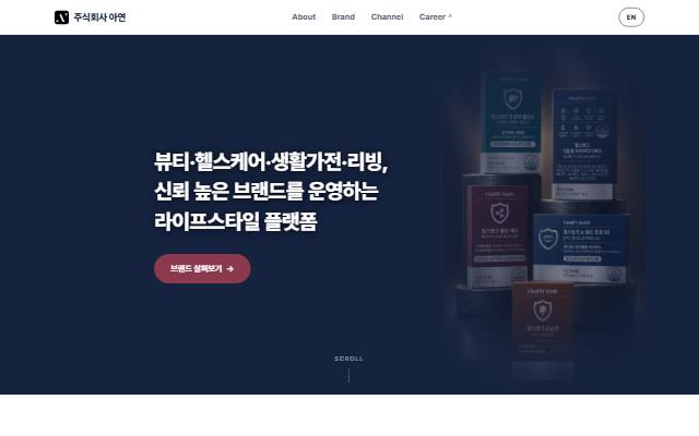 아연 사이트 화면