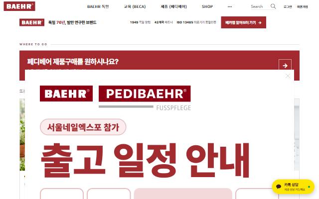 베어푸스플레게 I 페디베어 사이트 화면