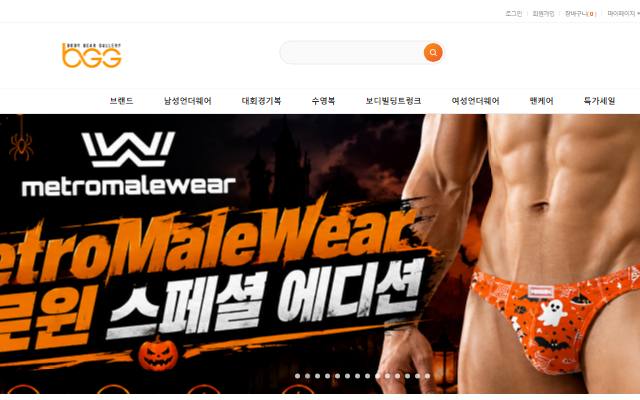 비지지몰 사이트 화면