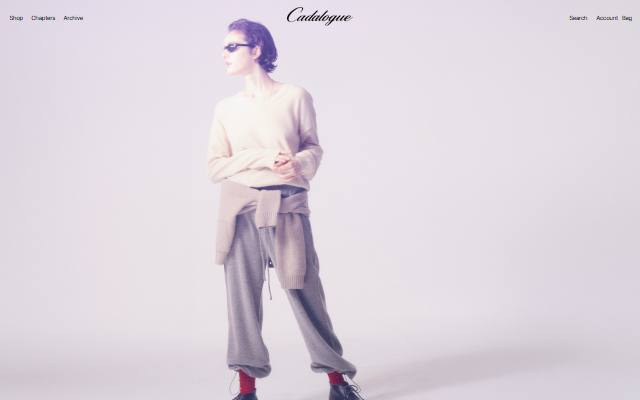 Cadalogue 사이트 화면