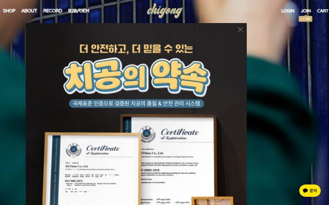 치공 사이트 화면